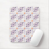 Lila Pastellfliese Mousepad (Mit Mouse)