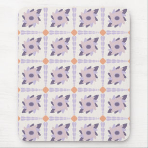Lila Pastellfliese Mousepad