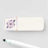 Lila Pastellfliese Namensschild (Beispiel)