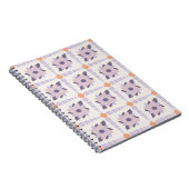 Lila Pastellfliese Notizblock (Rechte Seite)