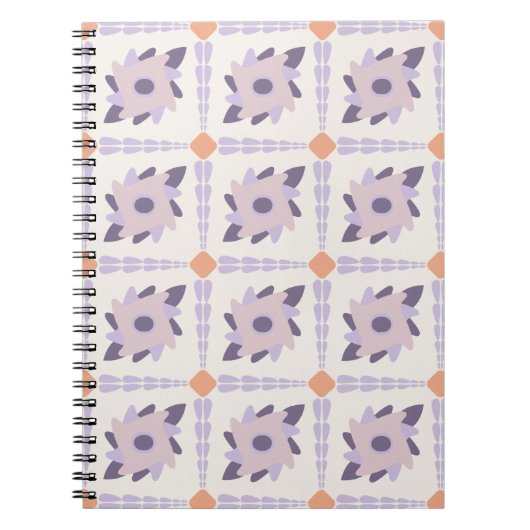 Lila Pastellfliese Notizblock (Vorderseite)
