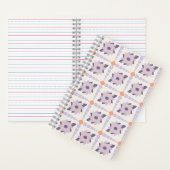 Lila Pastellfliese Notizblock (Innen)