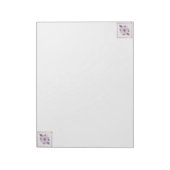 Lila Pastellfliese Notizblock (Rotiert)