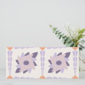 Lila Pastellfliese Save The Date (Stehend Vorderseite)