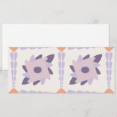 Lila Pastellfliese Save The Date (Vorne/Hinten)
