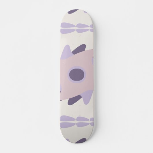 Lila Pastellfliese Skateboard (Vorne)