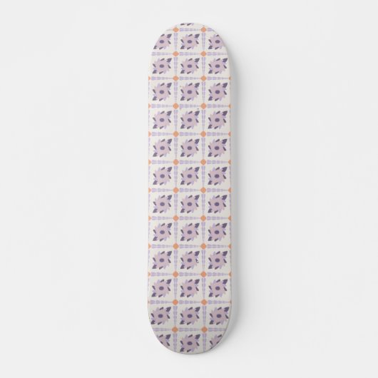 Lila Pastellfliese Skateboard (Vorne)
