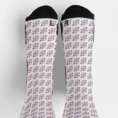 Lila Pastellfliese Socken (Oben)