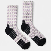 Lila Pastellfliese Socken (Rechts)
