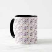 Lila Pastellfliese Tasse (Vorderseite Links)