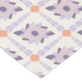 Lila Pastellfliese Tischdecke (Schrägansicht)