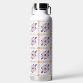 Lila Pastellfliese Trinkflasche (Vorderseite)