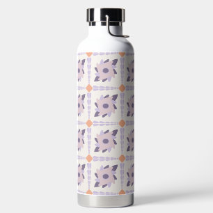 Lila Pastellfliese Trinkflasche