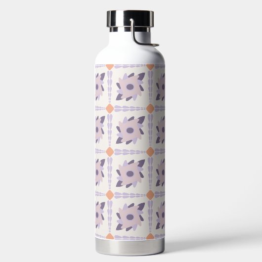 Lila Pastellfliese Trinkflasche (links)