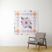 Lila Pastellfliese Wandteppich (Beispiel (Horizontal))