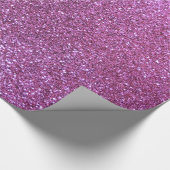 Lila PastellGlitter Geschenkpapier (Ecke)