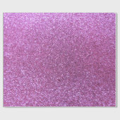 Lila PastellGlitter Geschenkpapier (Flach)