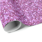 Lila PastellGlitter Geschenkpapier (Rolleneckpunkt)
