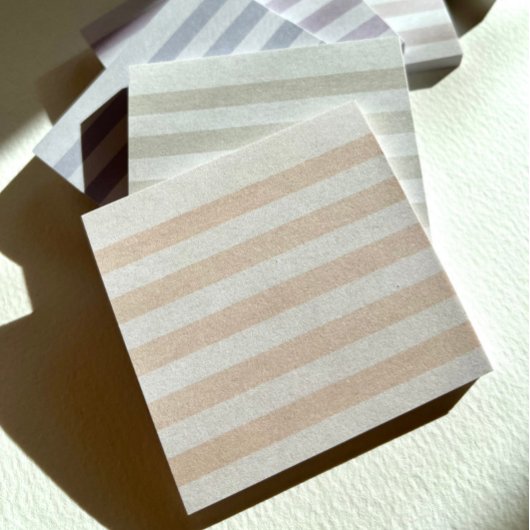 Lila Pastellstreifen Post-it Klebezettel