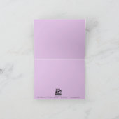 Lila Patch Arful Note Card Dankeskarte (Innenseite)