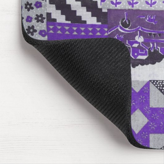 Lila Patchwork Mousepad (Ecke)