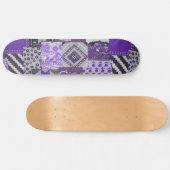Lila Patchwork Skateboard Deck (Horizontal)