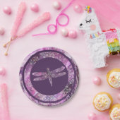 Lila Patina: Libelle Pappteller (Party)