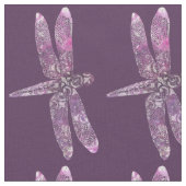 Lila Patina: Libelle Stoff (Nahaufnahme)