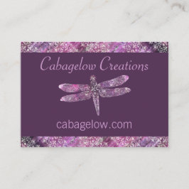 Lila Patina: Libelle Visitenkarte