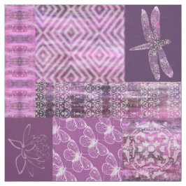 Lila Patina: Mosaik Stoff