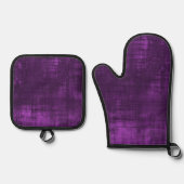 LILA PATTERIUM OFENHANDSCHUH & Topflappen-Set (Vorderseite)