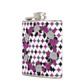 LILA PATTERN UND BLUME AUS SCHWARZWEISS FLACHMANN (Links)