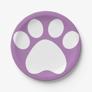 Lila Pawprint-Teller Pappteller
