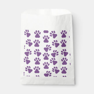 Lila Pawprints Geschenktütchen