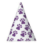 Lila Pawprints Partyhütchen (Rechts)