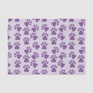 Lila Pawprints Seidenpapier