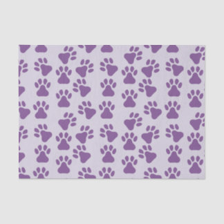 Lila Pawprints Seidenpapier