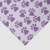 Lila Pawprints Seidenpapier (Ausschnitt)