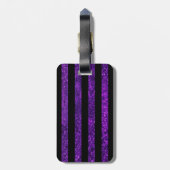 Lila Paws, Glitzer Paws, Lila Glitzer, Hund Gepäckanhänger (Rückseite vertikal)