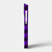 Lila Peace Sign Phone Case mit benutzerdefiniertem (Rückseite / Links)