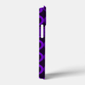 Lila Peace Sign Phone Case mit benutzerdefiniertem (Rückseite / Rechts)