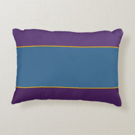 Lila- & Peacock Blue Field Akzent Pillow Dekokissen