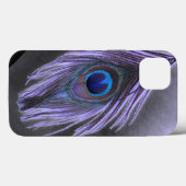Lila Peacock Feather Case-Mate iPhone Hülle (Rückseite (Horizontal))