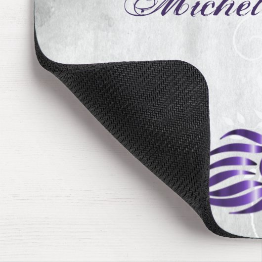 Lila Peacock Personalisiert Mouse Pad Mousepad (Ecke)