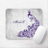 Lila Peacock Personalisiert Mouse Pad Mousepad (Mit Mouse)