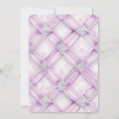 Lila Pearl Pink Cupcake Geburtstag Einladung (Rückseite)