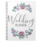 Lila Peelingblumenplaner Notizblock (Vorderseite)