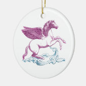 Lila Pegasus Keramik Ornament (Links)
