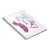 Lila Pegasus-Notebook Notizblock (Rechte Seite)