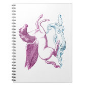 Lila Pegasus-Notebook Notizblock (Vorderseite)